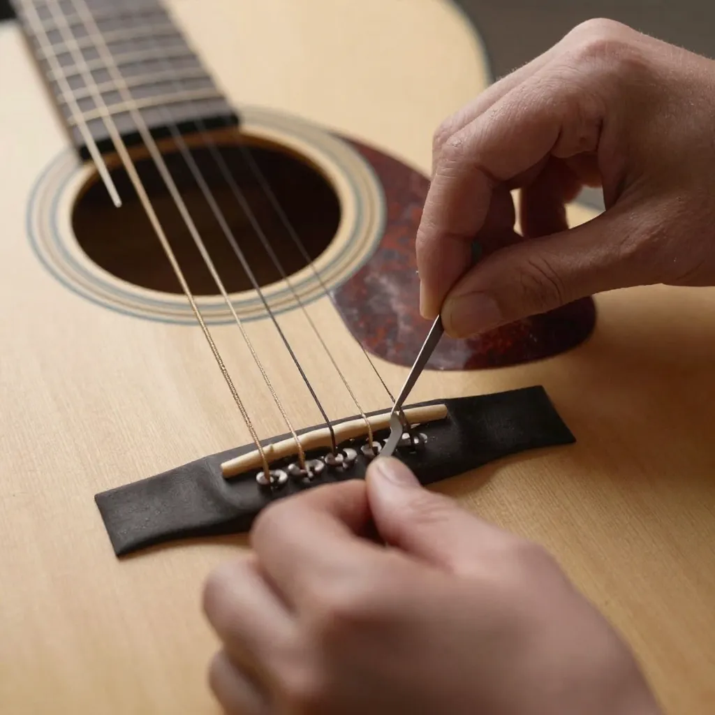 Instrument tuning pegs detail